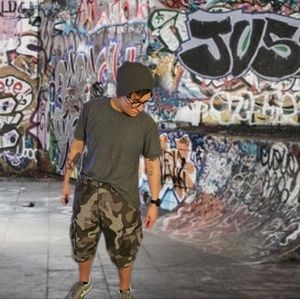 Y2K AE Longboard Cargo Shorts (660005)